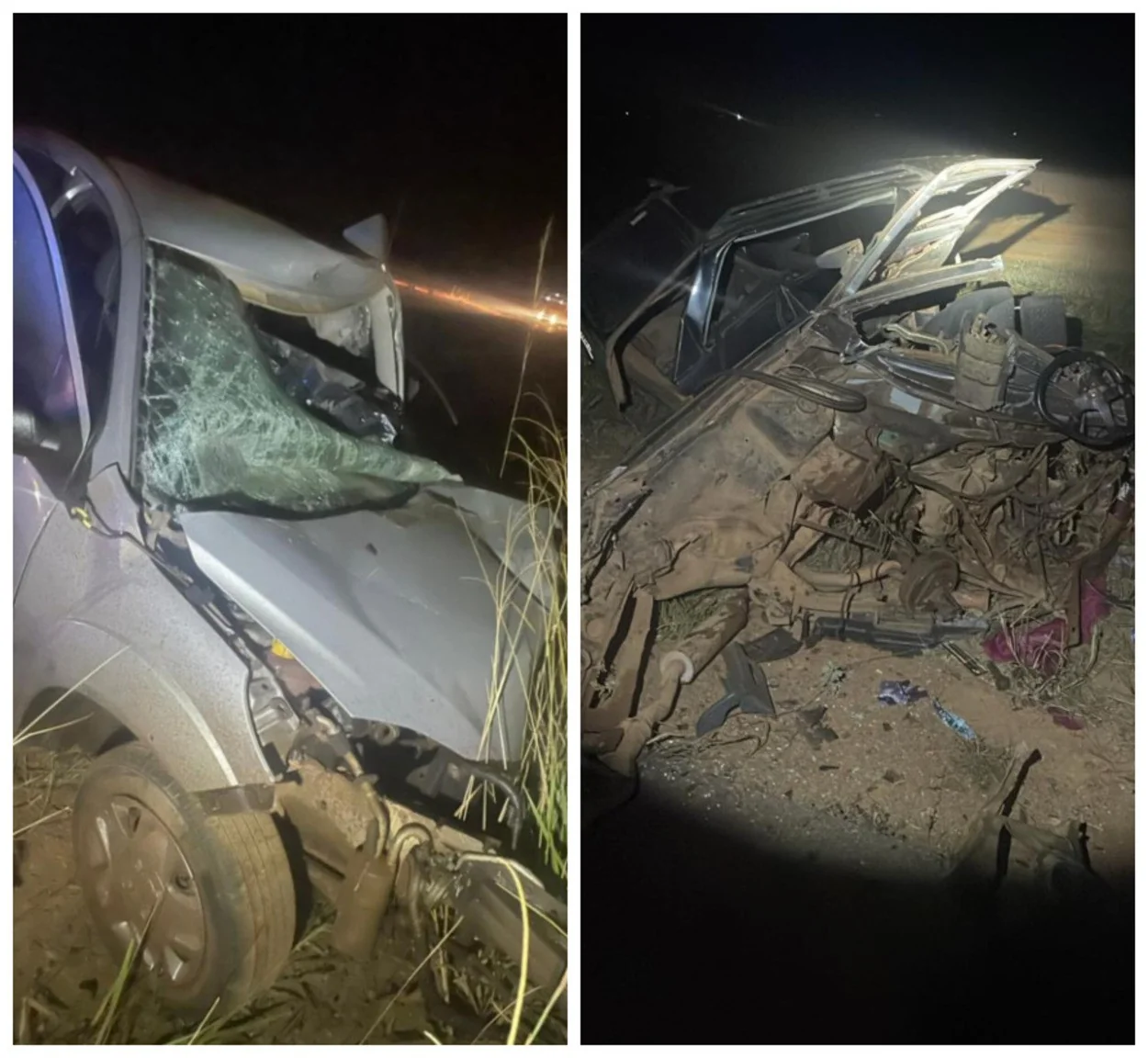 Acidente na MGC-479: dois homens morrem e esposa fica ferida em Buritis