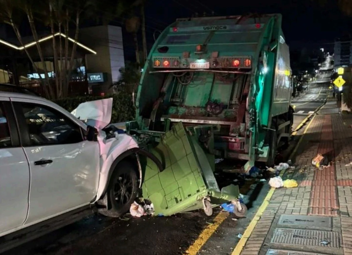 Coletor de lixo morre atropelado em SC; motorista paga fiança de R$ 16 mil
