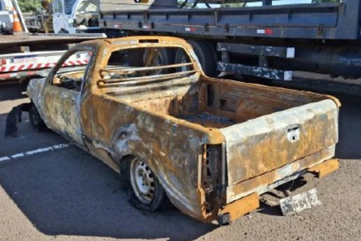 Dupla é presa após matar pitbull e incendiar caminhonete em MS