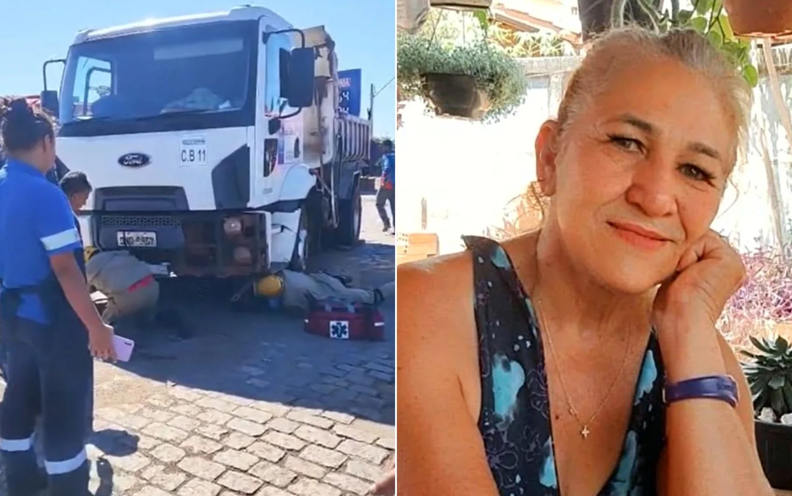 Manicure morre atropelada por caminhão da Prefeitura de Goianira
