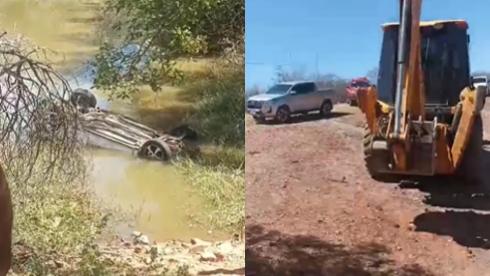 Motorista morre após carro cair em lago e ficar submerso no Piauí