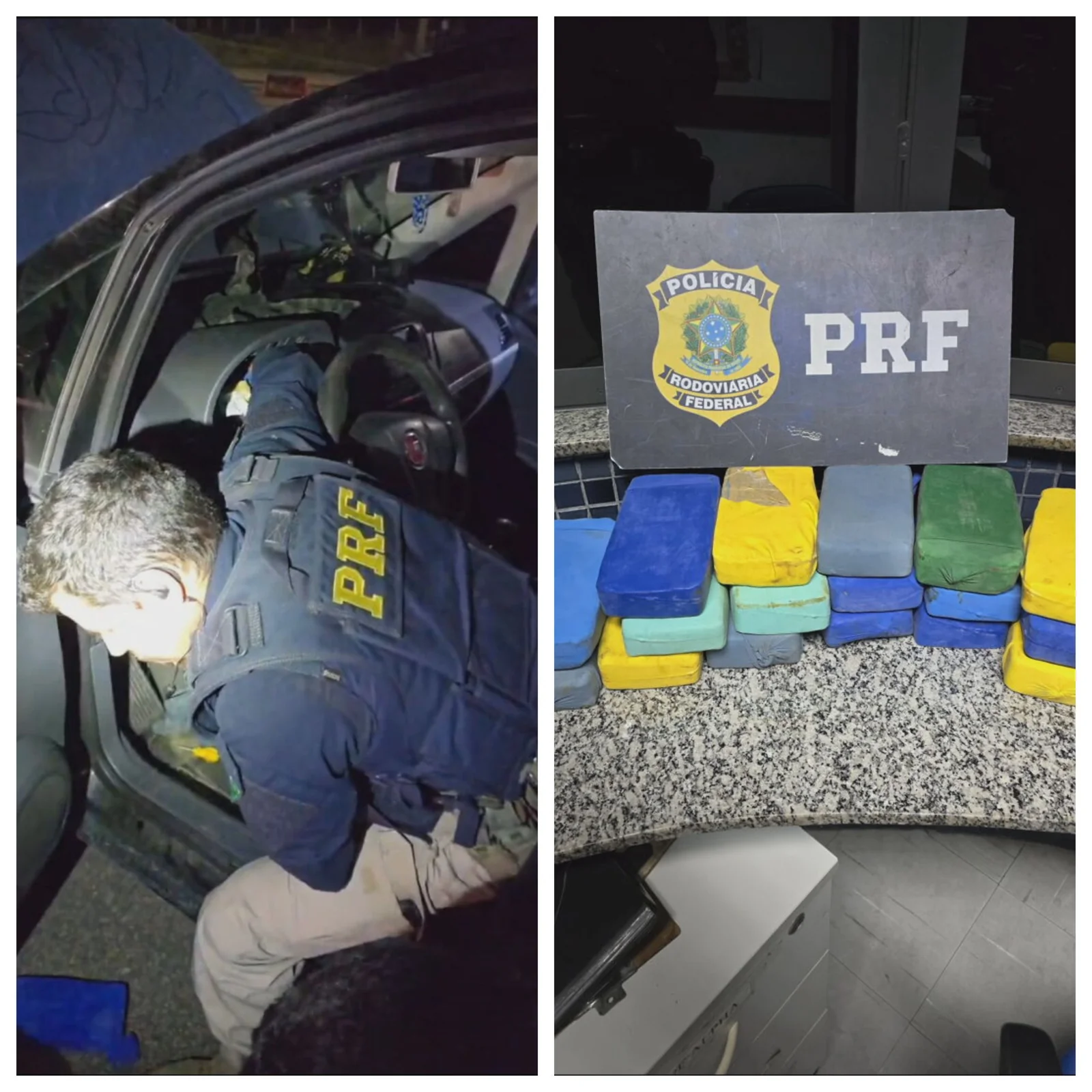 Preso com 17 kg de pasta base escondidos em carro na Grande BH