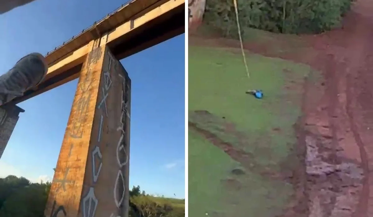 Antes de jovem morrer, vídeo mostra criança caída após rope jump com mesmo grupo