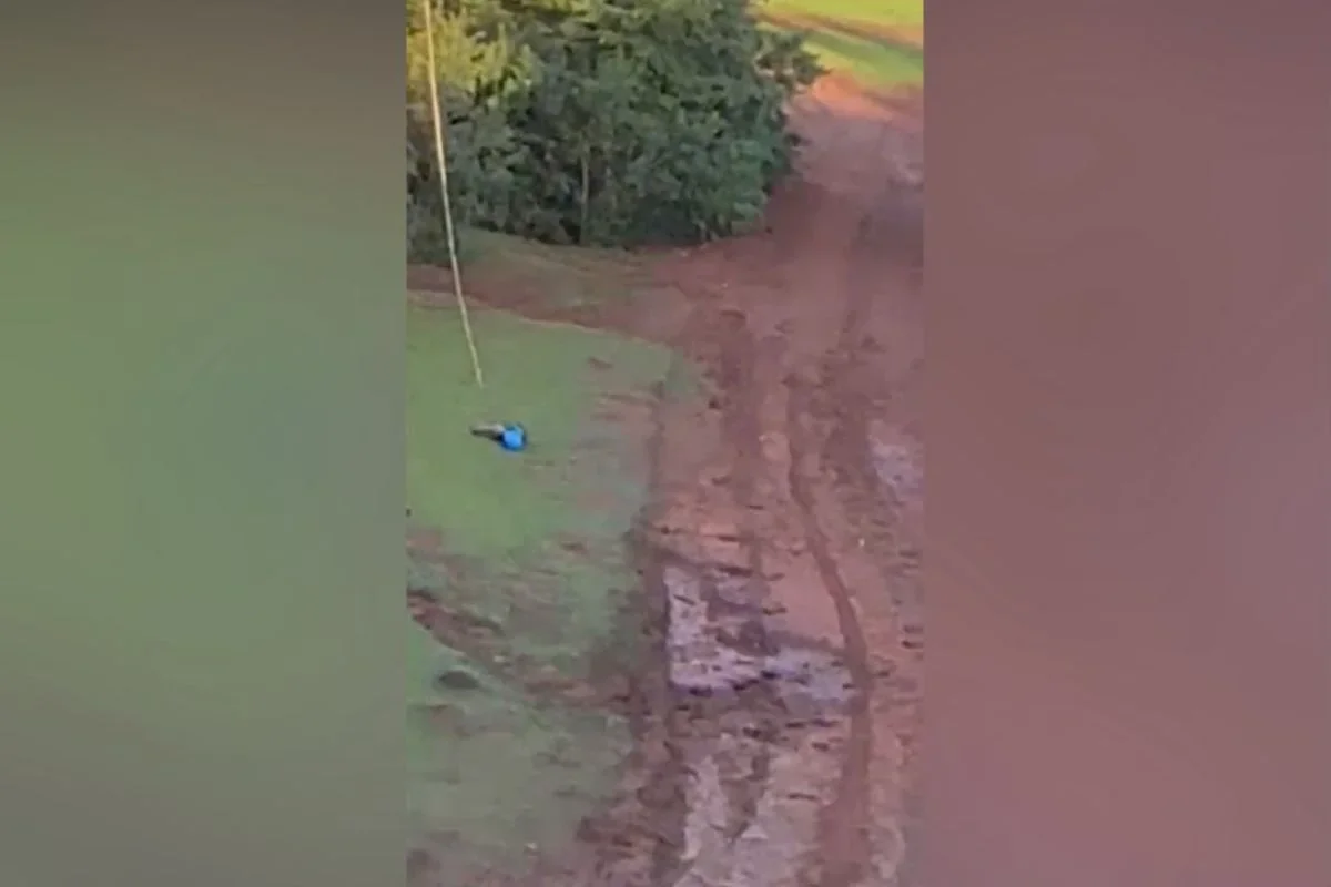 Vídeo mostra criança ferida em acidente de rope jump antes de tragédia
